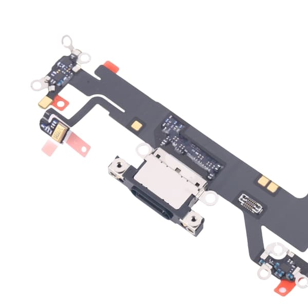 iPhone 16 Laddkontakt med Flexkabel Original - Svart Black