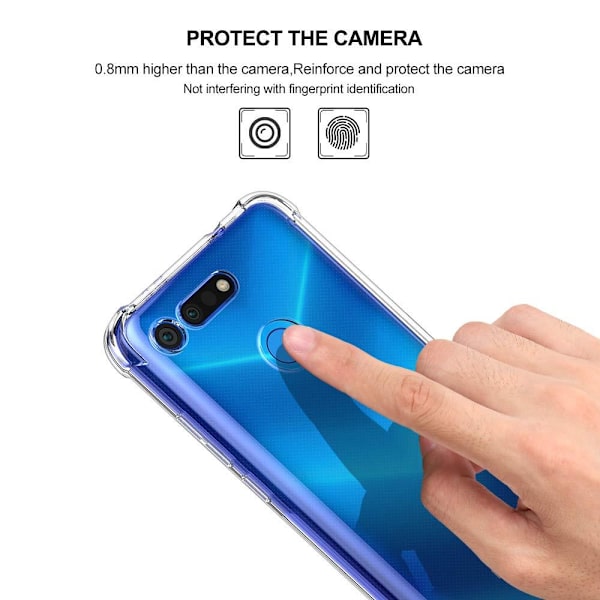 Stöttåligt Mobilskal Huawei Honor View 20 - Transparent Transparent