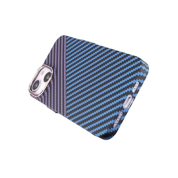 Kolfiber Skal iPhone 14 Plus - Lila & Blå Multicolor