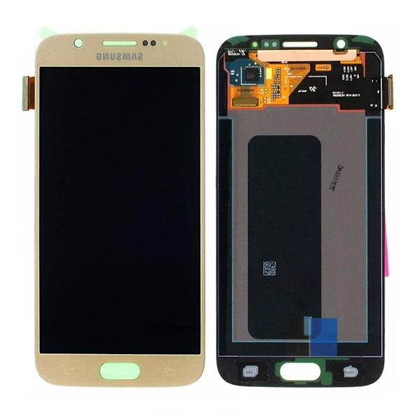 Samsung Galaxy S6 (SM-G920F) Skärm med LCD Display Original - Guld Gold