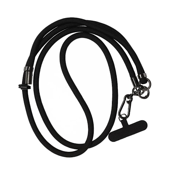 Mobilhalsband Universal justerbart - Svart Black