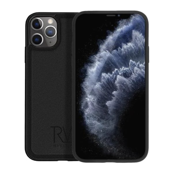 iPhone 12/12 Pro Plånboksfodral Magnet Rvelon - Svart Black