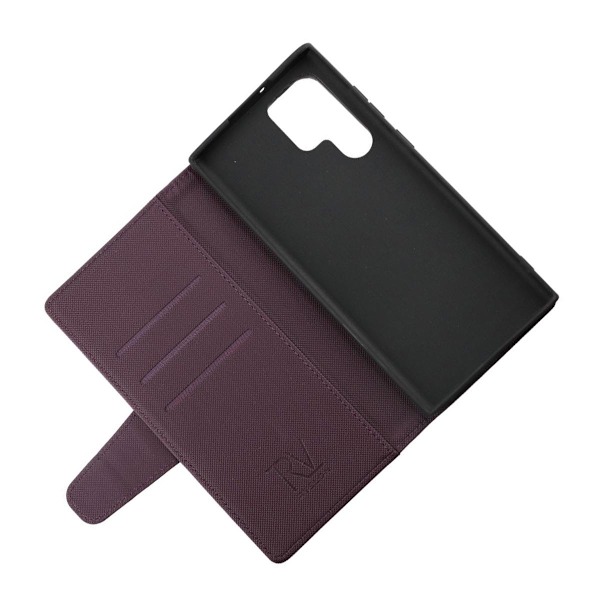 Samsung Galaxy S22 Ultra Plånboksfodral Magnet - Mörklila Dark purple