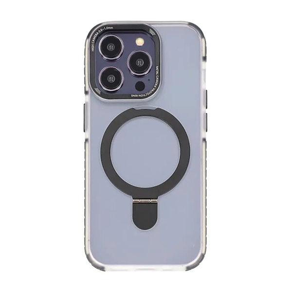 iPhone 15 Pro Mobilskal med Magsafe och Stativ - Svart Svart