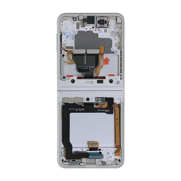 Samsung Galaxy Z Flip 3 5G 2021 (F711) Skärm med LCD Display Original - Kräm Beige