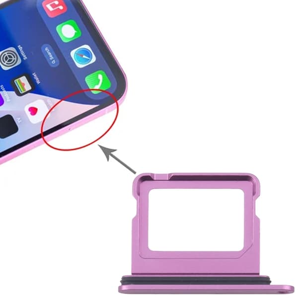 iPhone 16/16 Plus Simkortshållare -  Lila Lila