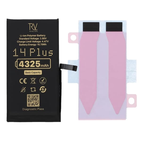 Rvelon Batteri til iPhone 14 Plus - 4325 mAh Originalkapacitet