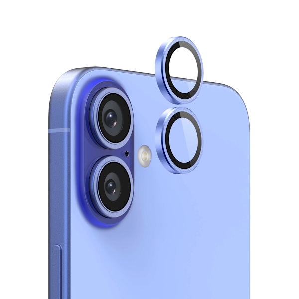 iPhone 16 /16 Plus Lins Kameraskydd - Ljusblå Blue