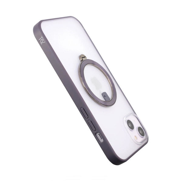 iPhone 14 Plus Skal med MagSafe Stativ Rvelon - Lila Lila