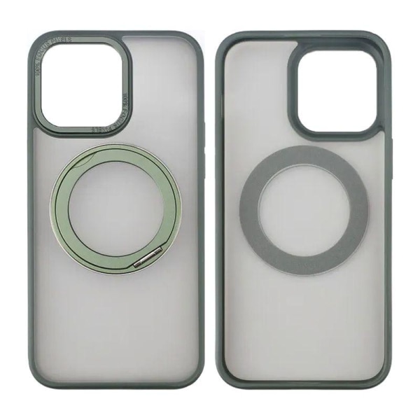 iPhone 15 Pro Max Skal med MagSafe Stativ Rvelon - Grön Grön