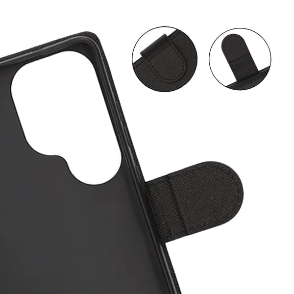 Plånboksfodral med Stativ för Samsung S26 Ultra - Svart sort