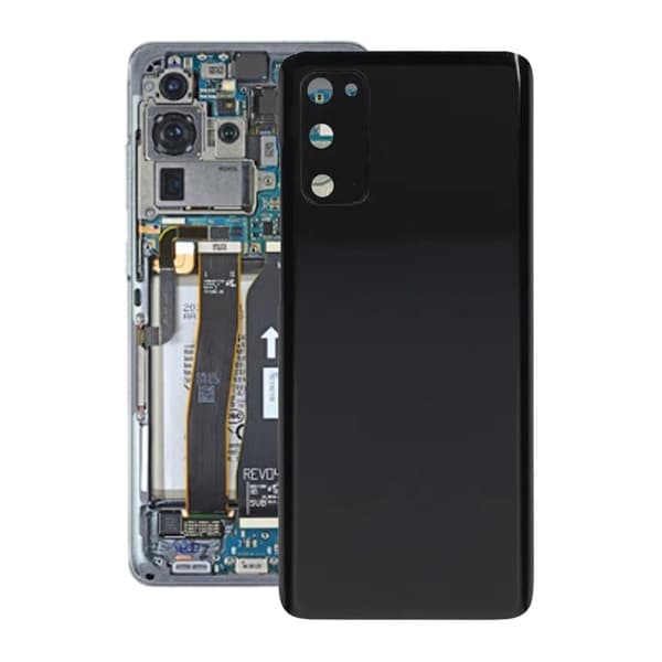 Samsung Galaxy S20 SM-G980F Baksida Bra Kvalitet - Svart sort