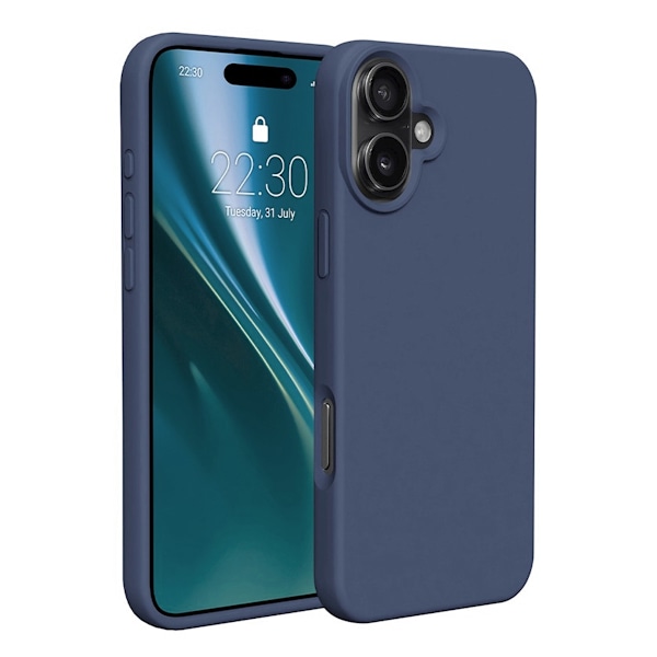 iPhone 16 Plus Mobilskal Silikon - Blå Blue