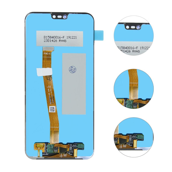 Huawei P20 Lite Skärm/Display OEM - Svart Svart