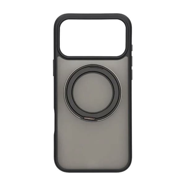 Mobilskal Roterande Magnet Stativ för iPhone 17 Pro Max - Svart Black