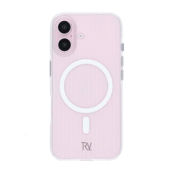 iPhone 16 Mobilskal Korrugerad Magsafe Rvelon - Transparent Transparent