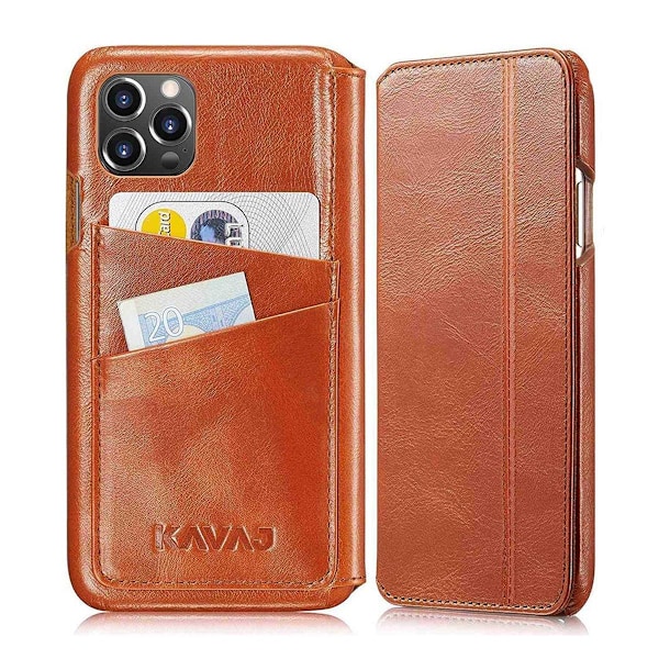 KAVAJ iPhone 12 Pro Max Fodral Dallas Brun Brun