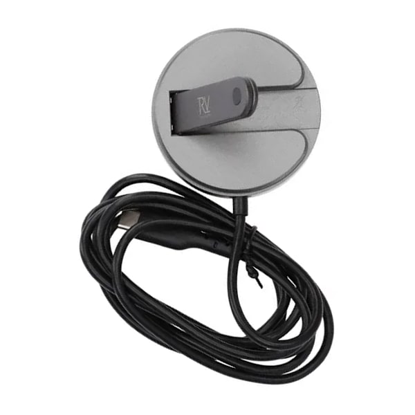 Rvelon Trådlös MagSafe Laddare med Stativ Qi2 15W USB-C - Grå Black