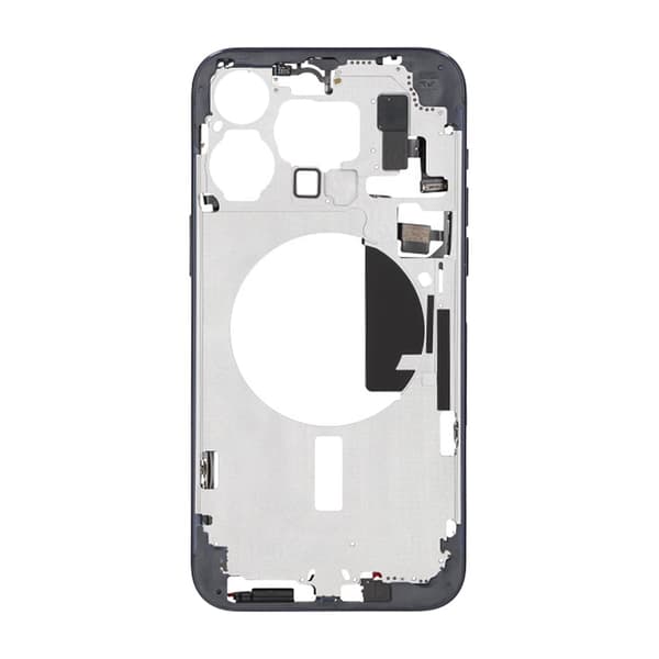 iPhone 15 Pro Max Mittenram med smådelar OEM - Titanblå Blå