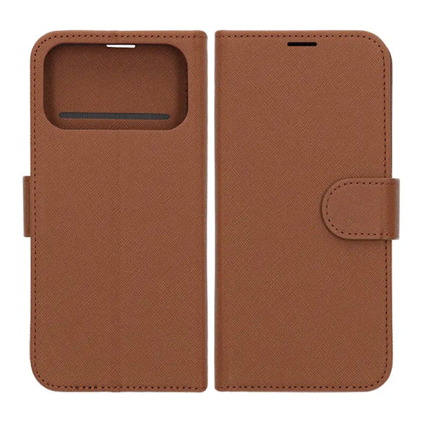 Plånboksfodral med stativ till iPhone 17 Pro Max - Brun Brun