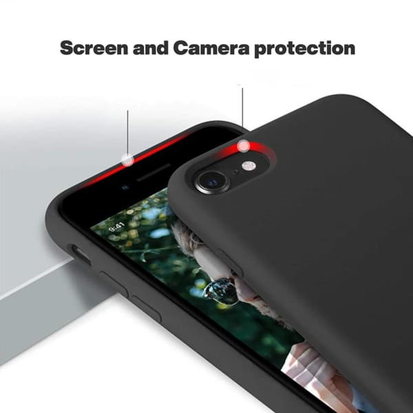 iPhone 7/8/SE2020 Silikonskal Rvelon - Svart Black