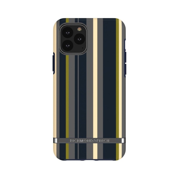 Richmond & Finch Skal Navy Stripes - iPhone 11 Pro Marine blue