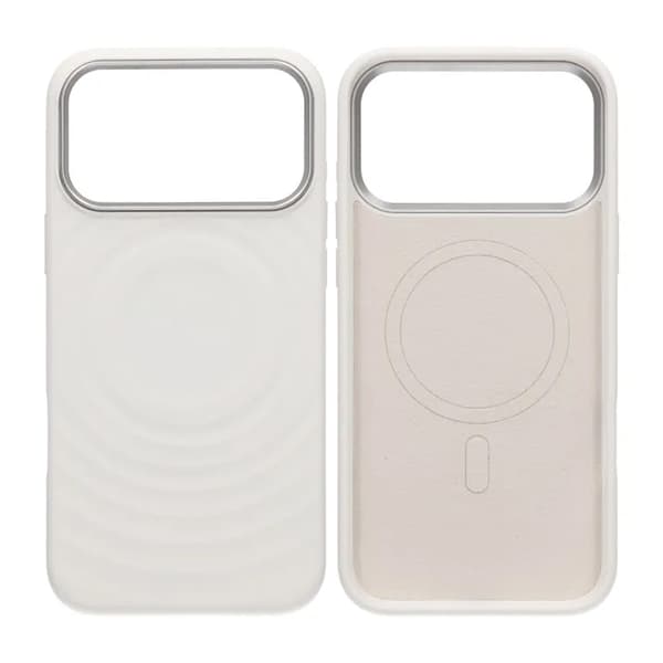 Mobilskal Silikon med Magsafe för iPhone 17 Pro Max - Vit vit