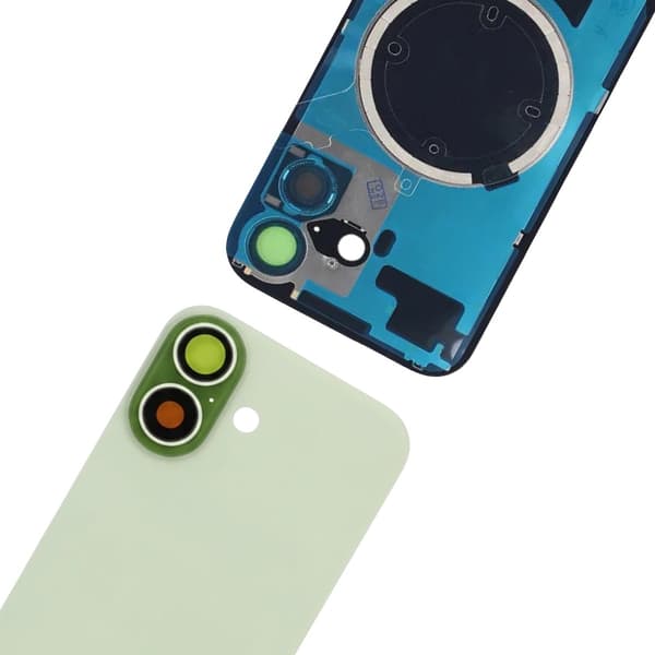 Baksida Glas med smådelar för iPhone 17 - Grön Grön
