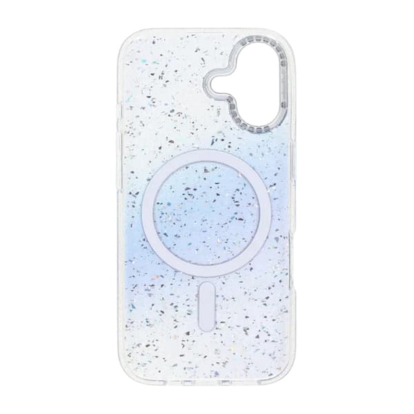 Glitter Skal MagSafe och Diamanter för iPhone 17 - Blå