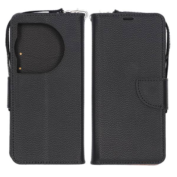 OnePlus 12 5G Plånboksfodral med Stativ - Svart/Brun Black