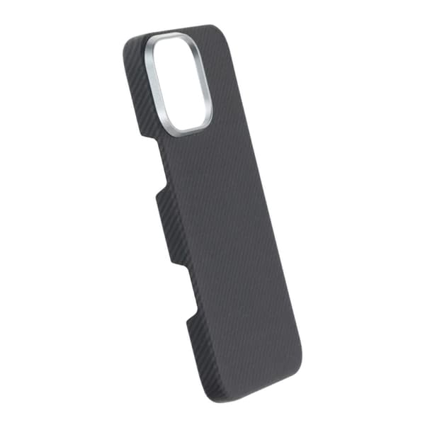 Kevlar Magsafe-kuori iPhone 16 Pro Maxille - Musta raidoilla musta