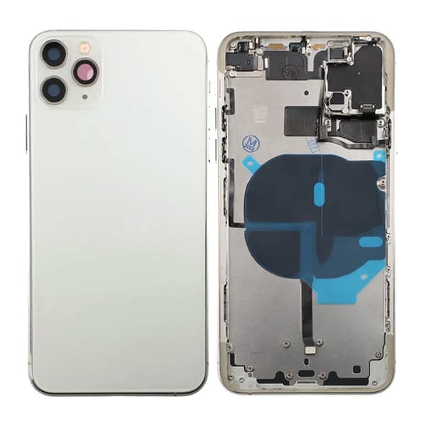 iPhone 11 Pro Baksida Komplett OEM med Smådelar - Silver Silver