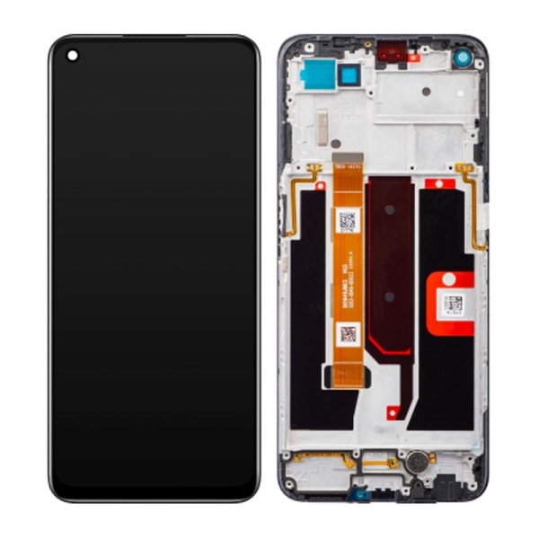 OPPO A74 5G Skärm med LCD Display & Ram Original - Svart Svart