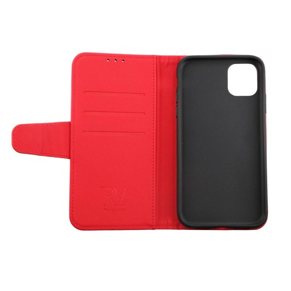 iPhone 11 Plånboksfodral Extra Kortfack Rvelon - Röd Red