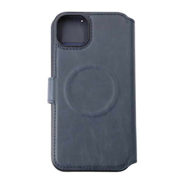 iPhone 15 Plus Plånboksfodral med Magsafe Rvelon - Blå Marine blue