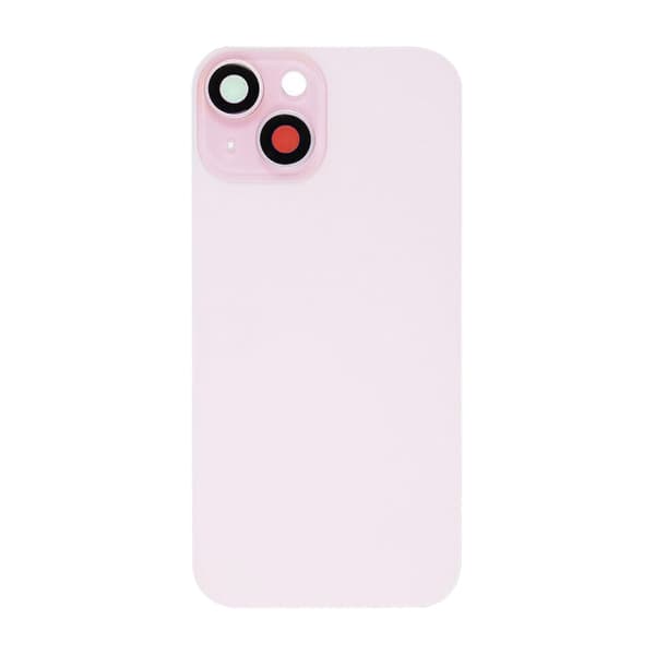 iPhone 15 Baksida Glas med smådelar - Rosa Rosa