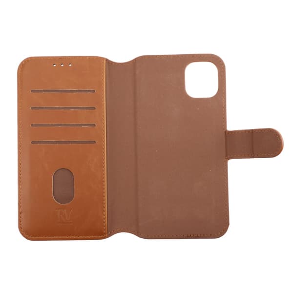 iPhone 11 Plånboksfodral Magnet Rvelon - Guldbrun Pink gold