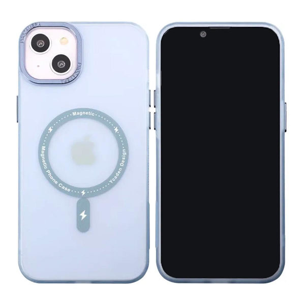 iPhone 14 Plus Mobilskal med MagSafe - Frostat Blå Blue