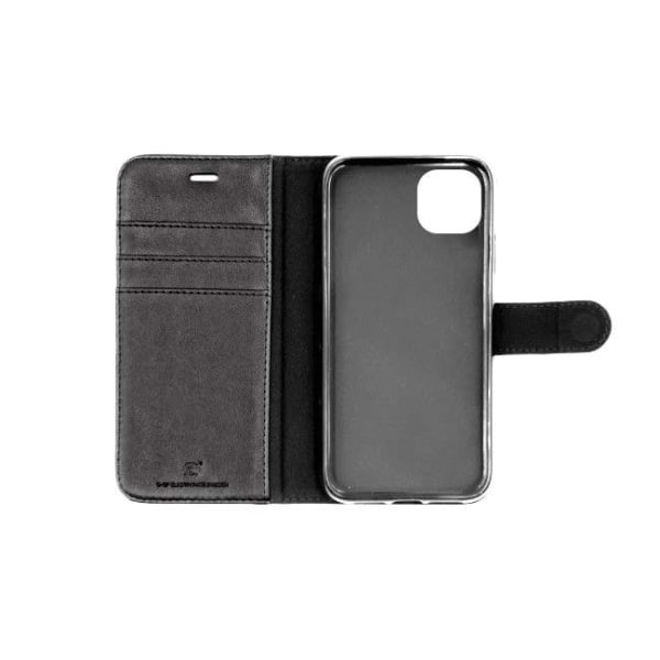 iPhone 11 Pro Plånboksfodral Läder med Stativ - Svart Svart