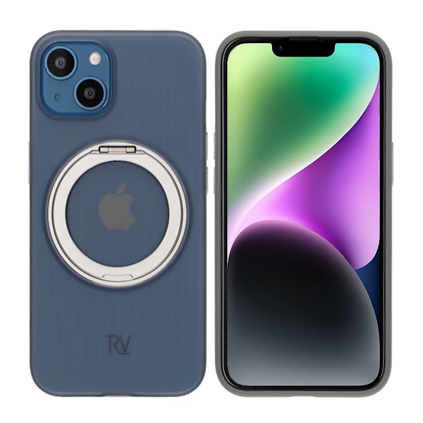 iPhone 13/14 Rvelon Skal Roterande Magnet Stativ - Grå grå