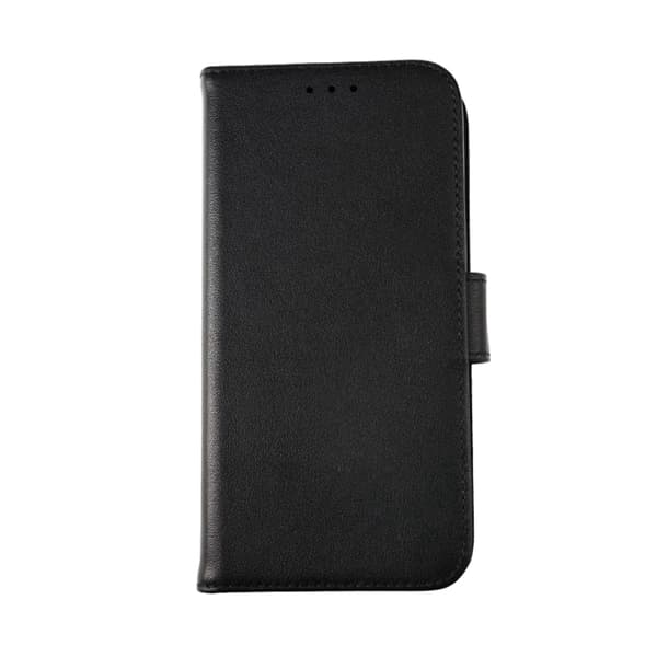 iPhone 12/12 Pro Plånboksfodral Läder Rvelon - Svart Black