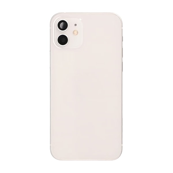 iPhone 12 Baksida med Komplett Ram OEM - Vit White