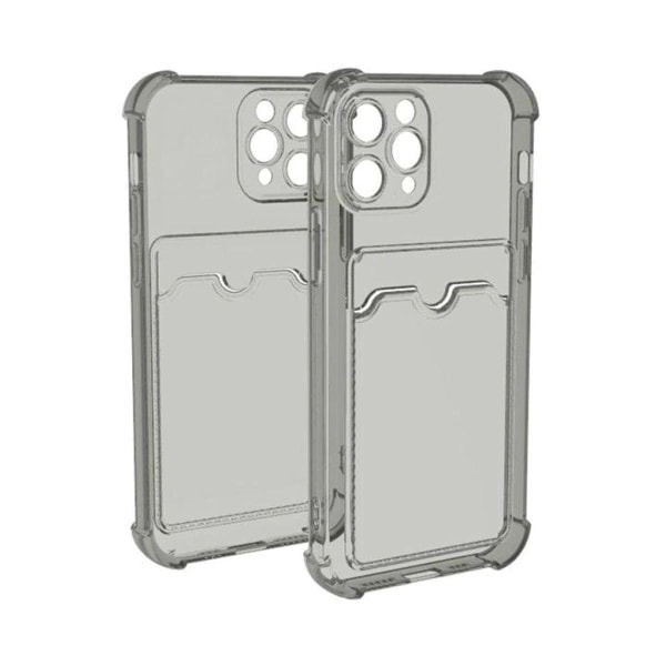 iPhone 11 Pro Max Stöttåligt Skal med Korthållare - Grå Grey