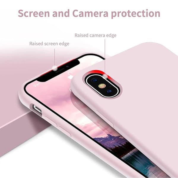 iPhone X/XS Silikonskal Rvelon - Sand Rosa DustyPink