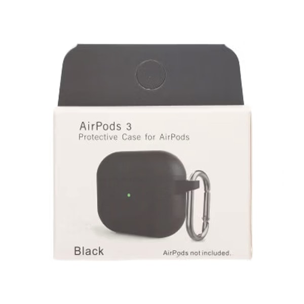 AirPods 3 Fodral Silikon - Svart Svart