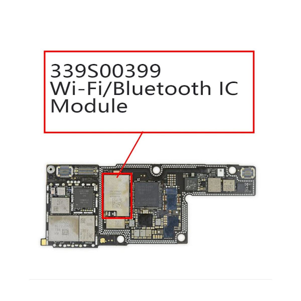 Wi-Fi/Bluetilloth IC 339S00399 - iPhone 8/8 Plus/X Blå