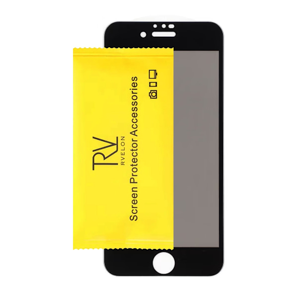 Skärmskydd Privacy iPhone 7/8/SE 2020 - 3D Härdat Glas Svart (miljö) Svart