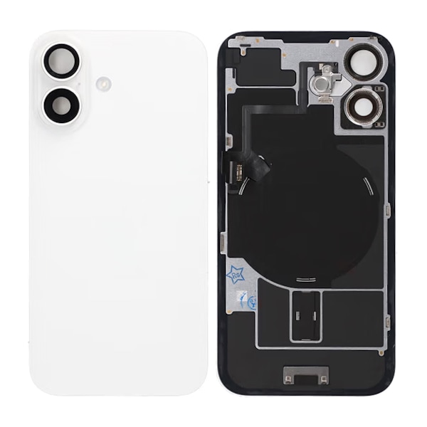 iPhone 16 Baksida Glas - Vit Vit