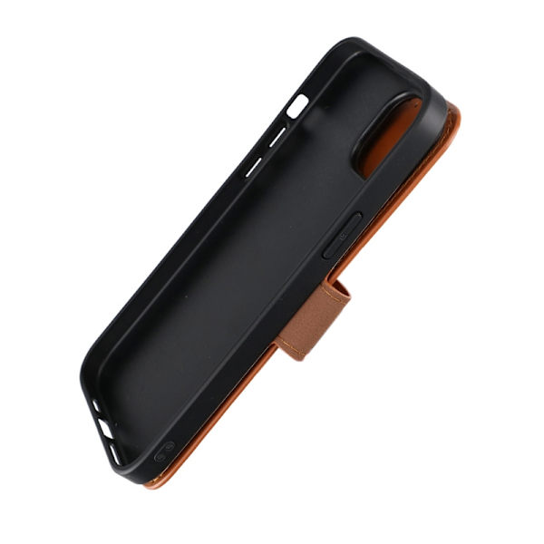 iPhone 15 Plus Plånboksfodral med Magsafe Rvelon - Brun Brown
