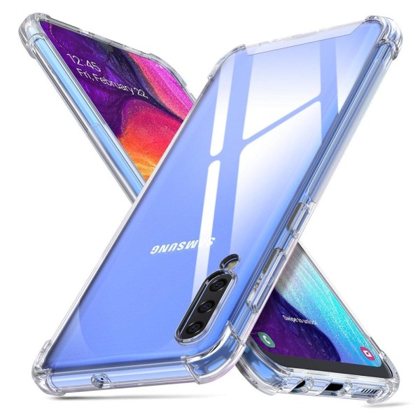 Stöttåligt Mobilskal Samsung Galaxy A70 - Transparent Transparent